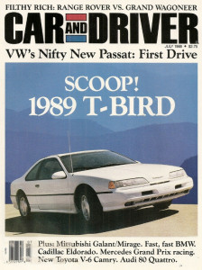 CAR & DRIVER 1988 JULY - DINAN M6, W154, QUATTRO, XT6